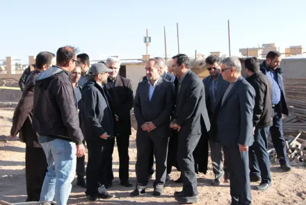 بازدید معاون سیاسی و اجتماعی استاندار اصفهان از بیمارستان در حال ساخت افضلیان شهرستان نایین