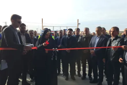 آئین افتتاح دومین پایگاه اورژانس هوایی استان اصفهان در شهرستان خور و بیابانک  