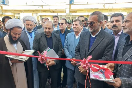 آیین افتتاح پانسیون پزشک و ماما در روستای مشهد کاوه شهرستان چادگان
