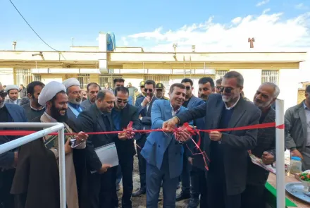 آیین افتتاح پانسیون پزشک و ماما در روستای مشهد کاوه شهرستان چادگان