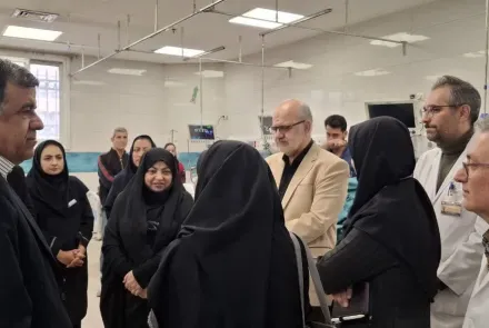 بازدید معاون آموزشی وزارت بهداشت درمان و آموزش پزشکی از برخی مراکز آموزشی درمانی دانشگاه  