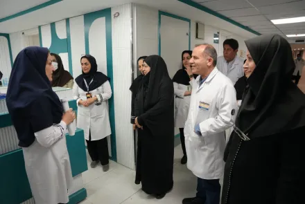 بازدید معاون آموزشی وزارت بهداشت، درمان و آموزش پزشکی از مرکز آموزشی درمانی الزهرا(س)