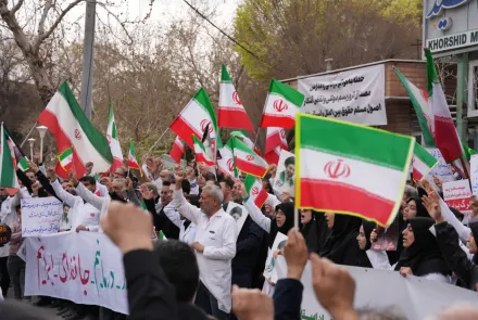 تجمع بزرگ جامعه پزشکی استان در محکومیت هدف قرار دادن مراکز درمانی و خونخواهی رهبر شهید انقلاب اسلامی 