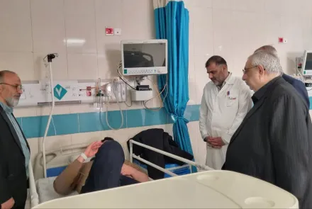 بازدید نوروزی رئیس دانشگاه از بیمارستان های امیرالمومنین(ع) شهرستان شهرضا و بیمارستان شهدای دهاقان شهرستان دهاقان