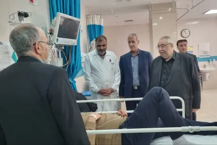 بازدید نوروزی رئیس دانشگاه از بیمارستان های امیرالمومنین(ع) شهرستان شهرضا و بیمارستان شهدای دهاقان شهرستان دهاقان