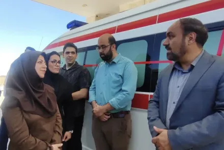 آمبولانس مجهز به ICU و CCU در بیمارستان سردار شهید قاسم سلیمانی ورزنه به بهره‌برداری رسید