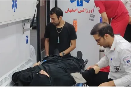 بسیج ظرفیت‌های سلامت دانشگاه در مراسم تشییع رهبر شهید انقلاب اسلامی