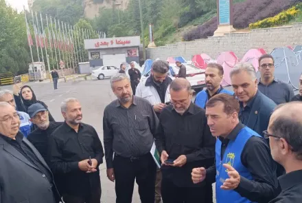 بسیج ظرفیت‌های سلامت دانشگاه در مراسم تشییع رهبر شهید انقلاب اسلامی