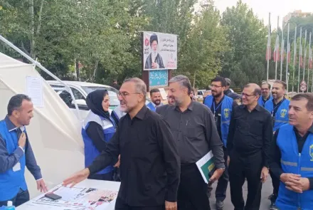 بسیج ظرفیت‌های سلامت دانشگاه در مراسم تشییع رهبر شهید انقلاب اسلامی