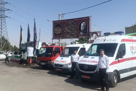 بسیج ظرفیت‌های سلامت دانشگاه در مراسم تشییع رهبر شهید انقلاب اسلامی