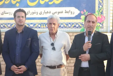 کلنگ مرکز بهداشت روستای پروانه