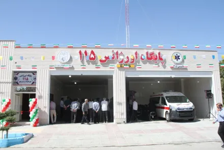 افتتاح پایگاه اورژانس ۱۱۵ کلیشاد و سودرجان همزمان با هفته دولت