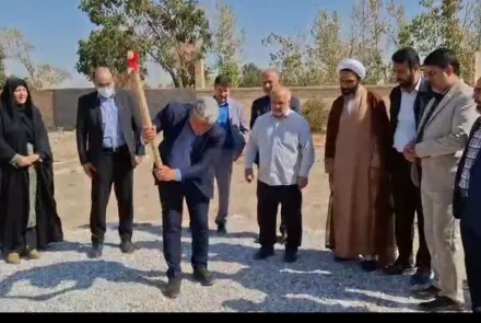 کلنگ احداث مرکز خدمات جامع سلامت دینان درچه، به زمین زده شد