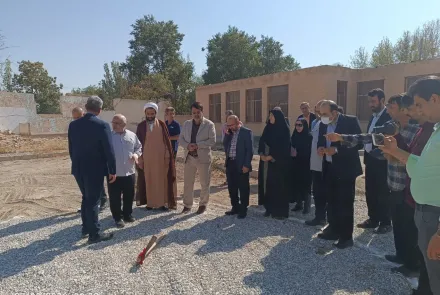 کلنگ احداث مرکز خدمات جامع سلامت دینان درچه، به زمین زده شد