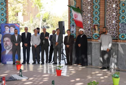 مراسم غبار روبی و عطر افشانی مزار مطهر شهدای گمنام دانشگاه