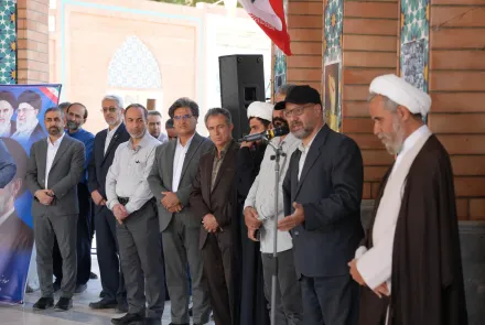 مراسم غبار روبی و عطر افشانی مزار مطهر شهدای گمنام دانشگاه