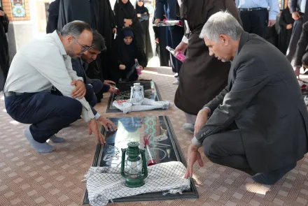 مراسم غبار روبی و عطر افشانی مزار مطهر شهدای گمنام دانشگاه