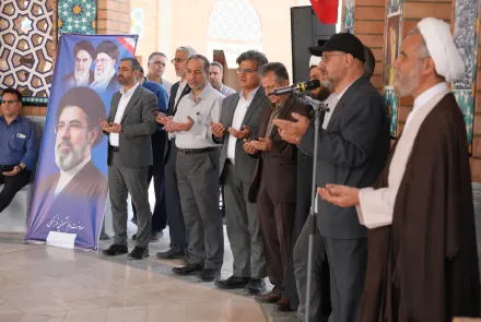 مراسم غبار روبی و عطر افشانی مزار مطهر شهدای گمنام دانشگاه