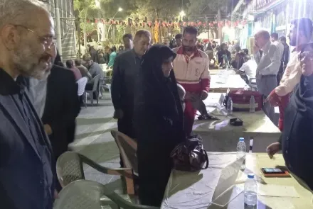 برپایی موکب خدمت دستگاه‌های اجرایی در گلستان شهدا 