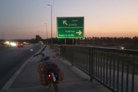رکاب‌زنی آزاده سرافراز در مسیر اربعین