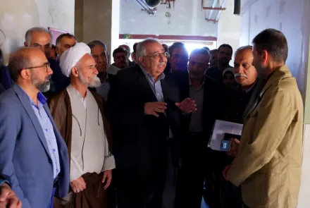 بازدید استاندار و رئیس دانشگاه از روند تکمیل بیمارستان ۲۱۶ تخت‌خوابی شیخ بهایی نجف‌آباد