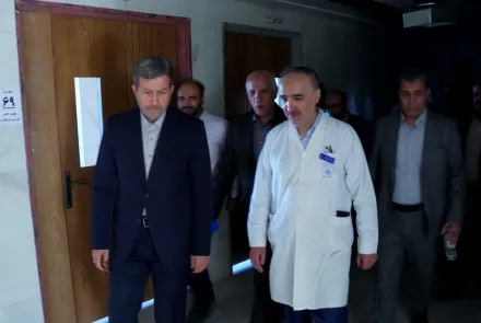 بازدید استاندار اصفهان و رئیس دانشگاه از پروژه توسعه ساختمان مرکز آموزشی درمانی فیض