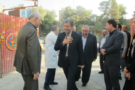 بازدید استاندار اصفهان و رئیس دانشگاه از پروژه توسعه ساختمان مرکز آموزشی درمانی فیض