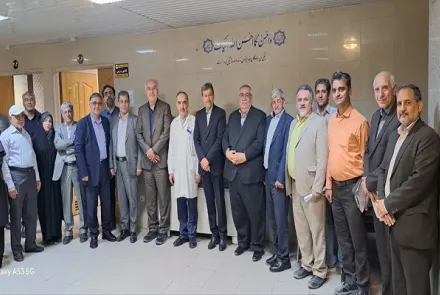 بازدید استاندار اصفهان و رئیس دانشگاه از پروژه توسعه ساختمان مرکز آموزشی درمانی فیض
