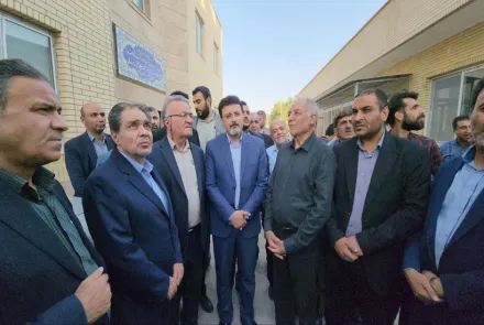 بازدید معاون توسعه مدیریت و منابع وزارت بهداشت از طرح توسعه بیمارستان فاطمیه شهرستان بادرود و خاتم الانبیاء نطنز 