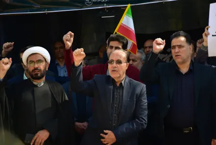 حضور پرشور دانشگاهیان در راهپیمایی ۱۳ آبان