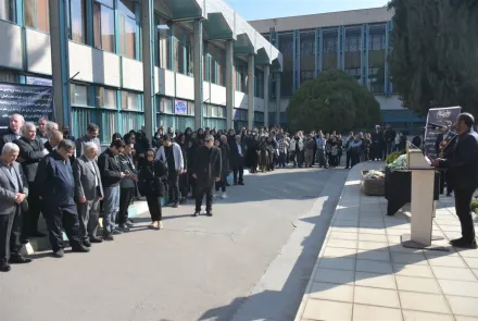 مراسم وداع و تشییع پیکر استاد فقید دکتر عباسعلی پور آذر  