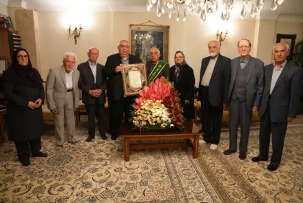 دیدار صمیمی رئیس دانشگاه با پزشک پیشکسوت دکتر مهدی اذانی