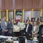 دیدار رئیس دانشگاه با فرمانده انتظامی استان به مناسبت هفته نیروی انتظامی
