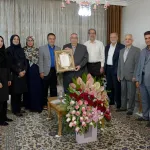 دیدار رئیس دانشگاه با استاد پیشکسوت دانشکده پرستاری و مامایی آقای ناجی