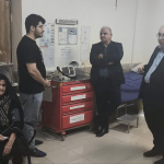 بازدید رئیس دانشگاه از مراکز خدمات جامع سلامت شبانه‌روزی باغبهادران و چرمهین شهرستان لنجان