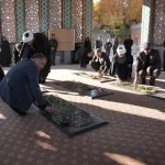 مراسم غبارروبی مزار شهدا به مناسبت هفته بسیج در دانشگاه برگزار شد