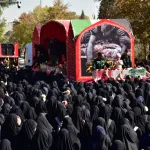 آیین استقبال دانشگاهیان از کاروان اهالی بهشت در دانشگاه