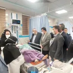 حضور رئیس دانشگاه در محل حادثه واژگونی اتوبوس و عیادت از مصدومان