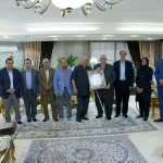 دیدار رئیس و جمعی از مسئولین دانشگاه، با استاد پیشکسوت دکتر سید جلال ضیائی
