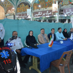 برپایی میز خدمت دانشگاه  در مصلی